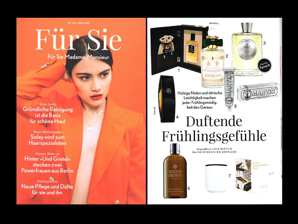 SUISSE Fur Sie Magazine AFFINESSENCE CUIR-CURCUMA