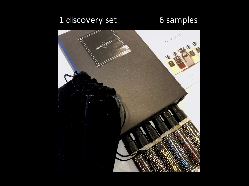 AFFINESSENCE DISCOVERY SET 6 x 2 ml samples, ideal to discover our fragrances!
