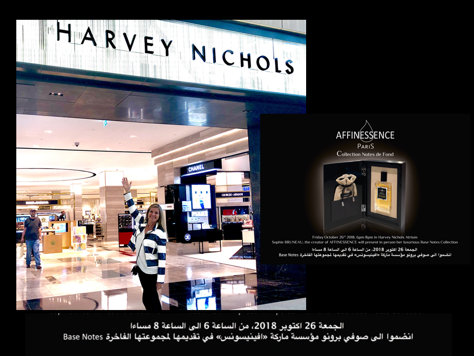 26 OCT 2018 VISIT HARVEY NICHOLS DOHA QATAR AFFINESSENCE