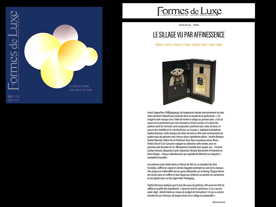 FORMES DE LUXE AFFINESSENCE