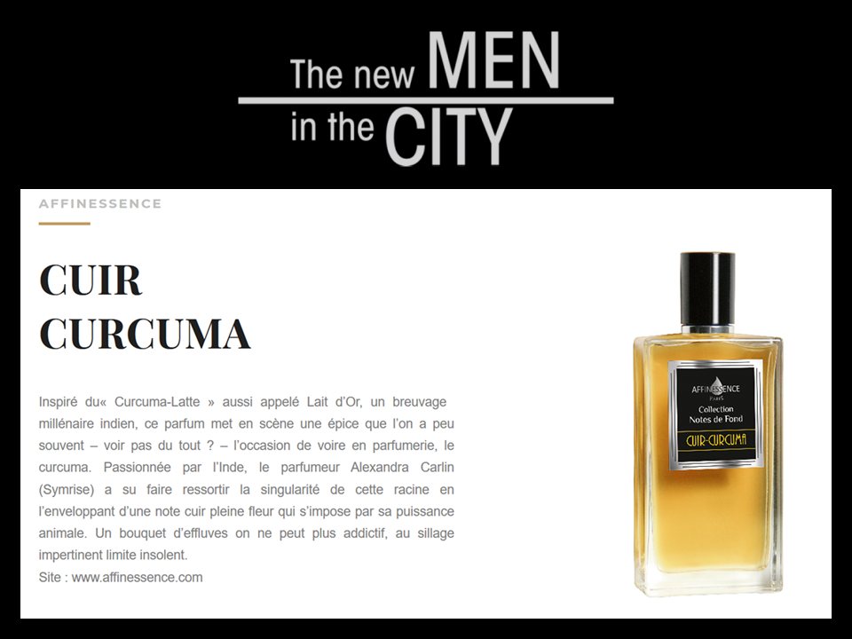 AFFINESSENCE  THE MEN IN THE CITY CUIR CURCUMA
