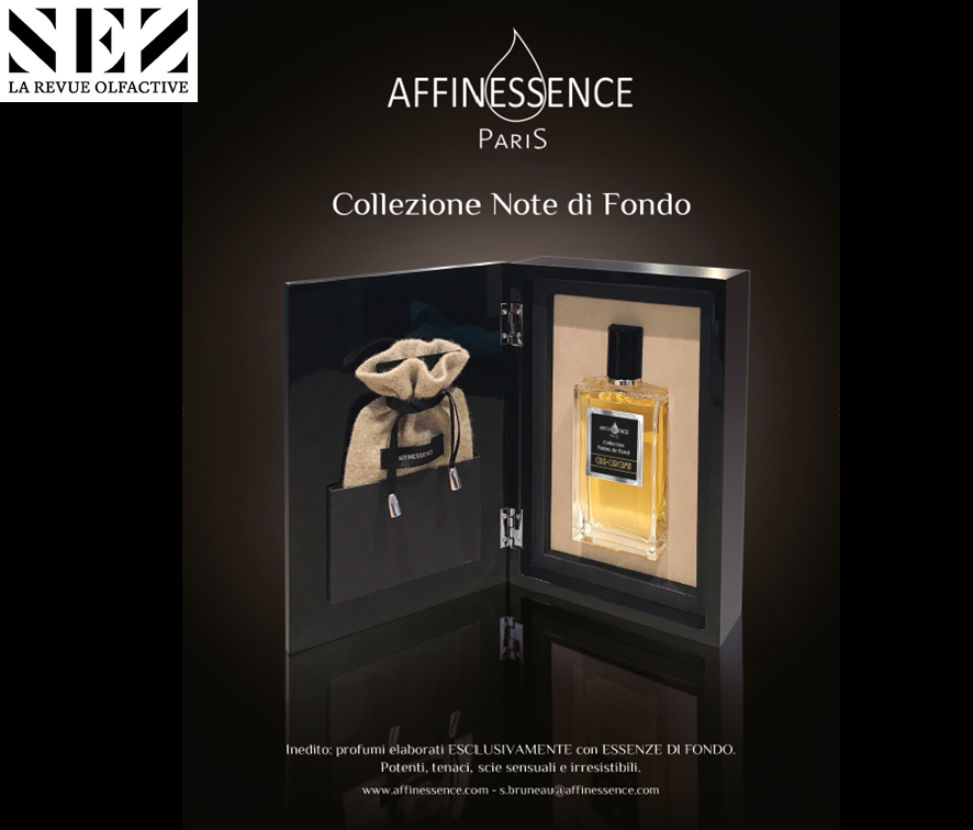 NEZ la revue olfactive AFFINESSENCE Cuir Curcuma Collection Notes de Fond - en italien !