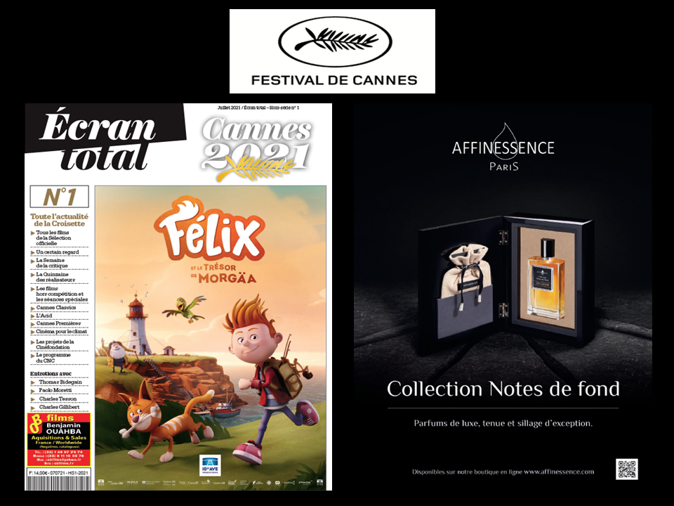 AFFINESSENCE in ECRAN TOTAL NUMBER 1, the official CANNES FESTIVAL MAGAZINE !