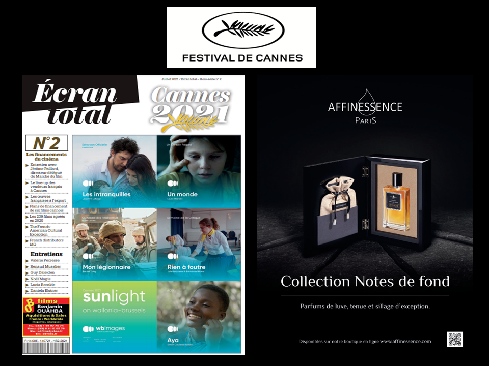AFFINESSENCE in ECRAN TOTAL NUMBER 2, the official CANNES FESTIVAL MAGAZINE !