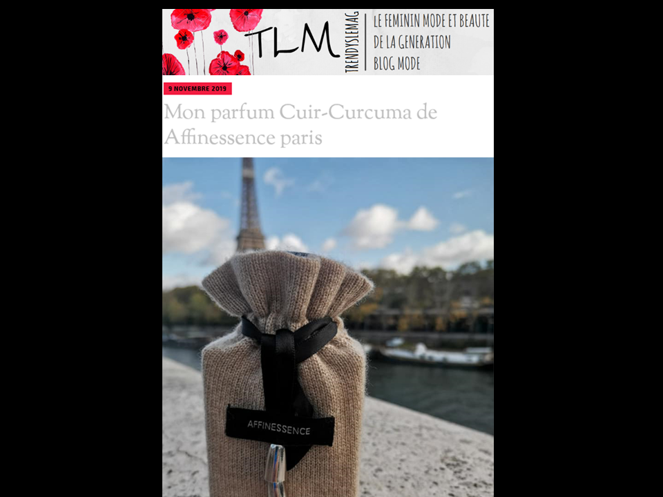 Trendys le mag, le féminin mode et beauté by Mitra - elle a choisi CUIR-CURCUMA à Paris !