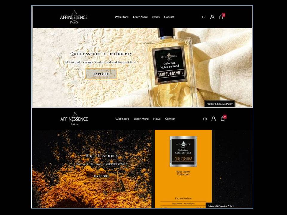 REVAMPING OF AFFINESSENCE WEBSITE & ONLINE STORE