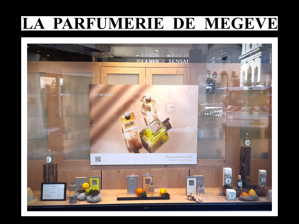 LA PARFUMERIE DE MEGEVE accueille la COLLECTION NOTES DE TETE