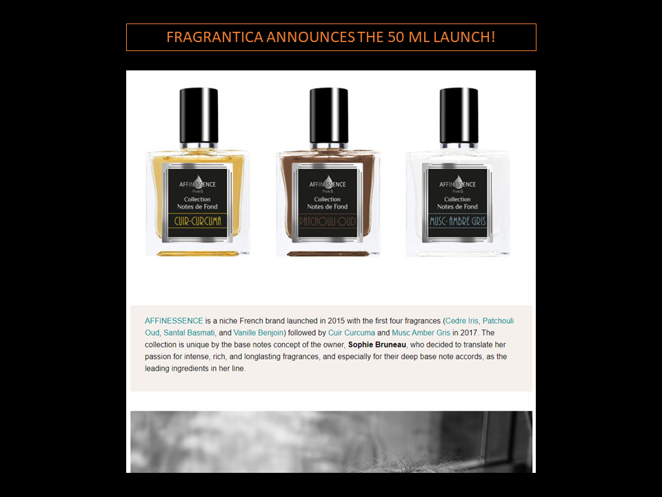 FRAGRANTICA ANNOUNCES THE 50 ML LAUNCH