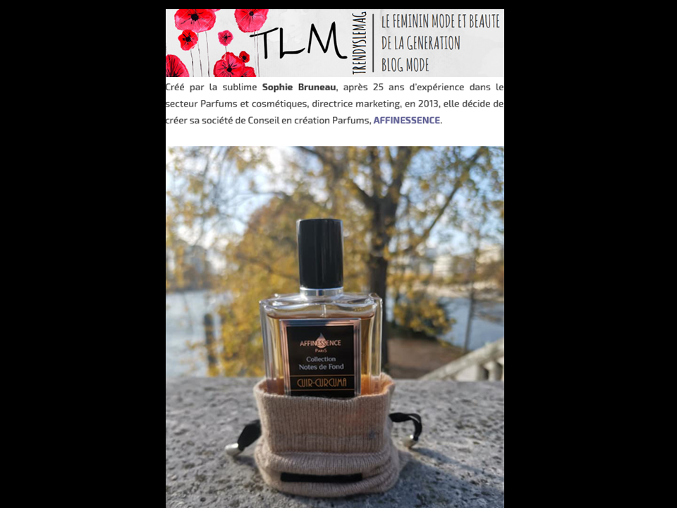 Trendys le mag, le féminin mode et beauté by Mitra - elle a choisi CUIR-CURCUMA à Paris !