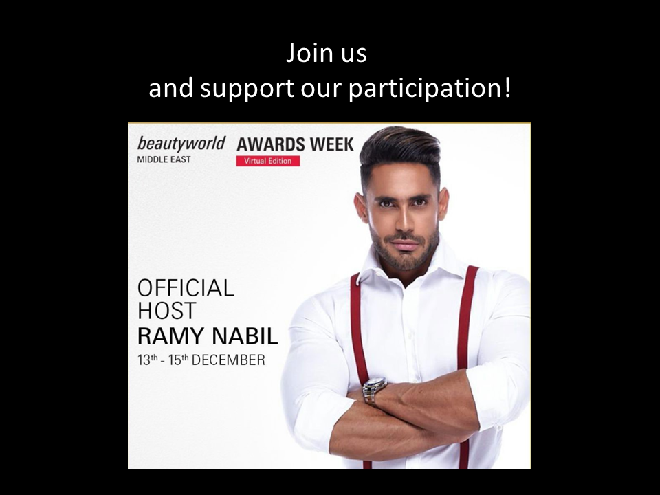 BeautyWorld Middle East AWARDS WEEK with AFFINESSENCE FINALIST on 14th December