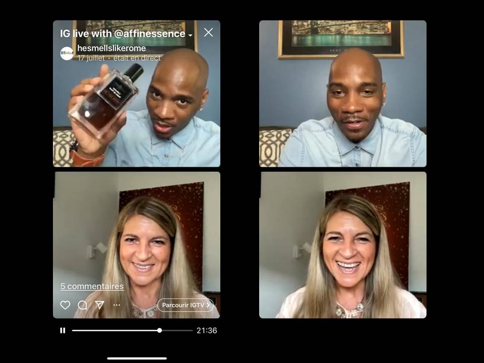 LIVE with Sophie BRUNEAU, AFFINESSENCE creator and HESMELLSLIKEROME, USA influencer