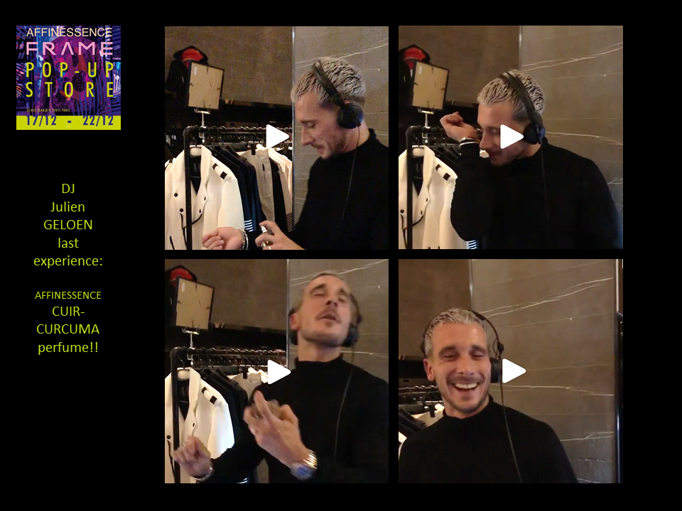 POP UP STORE in Paris at PULLMAN with DJ Julien GELOEN