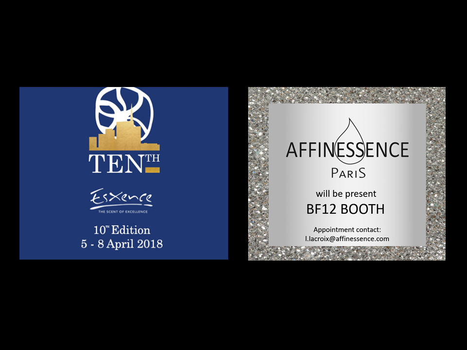 AFFINESSENCE AT ESXENCE 2018 MILANO ITALIAN NICHE PERFUMERY FAIR  Booth BF12