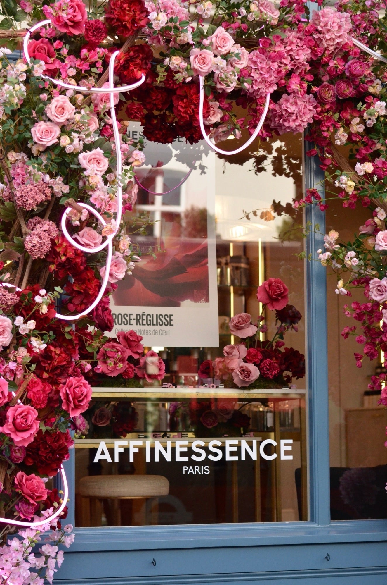 ROSE-REGLISSE window in London UK March to May 2026 – affinessence