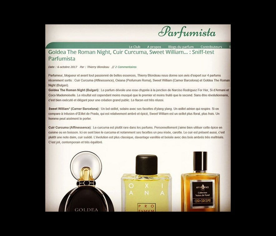 PARFUMISTA expert opinion on CUIR-CURCUMA
