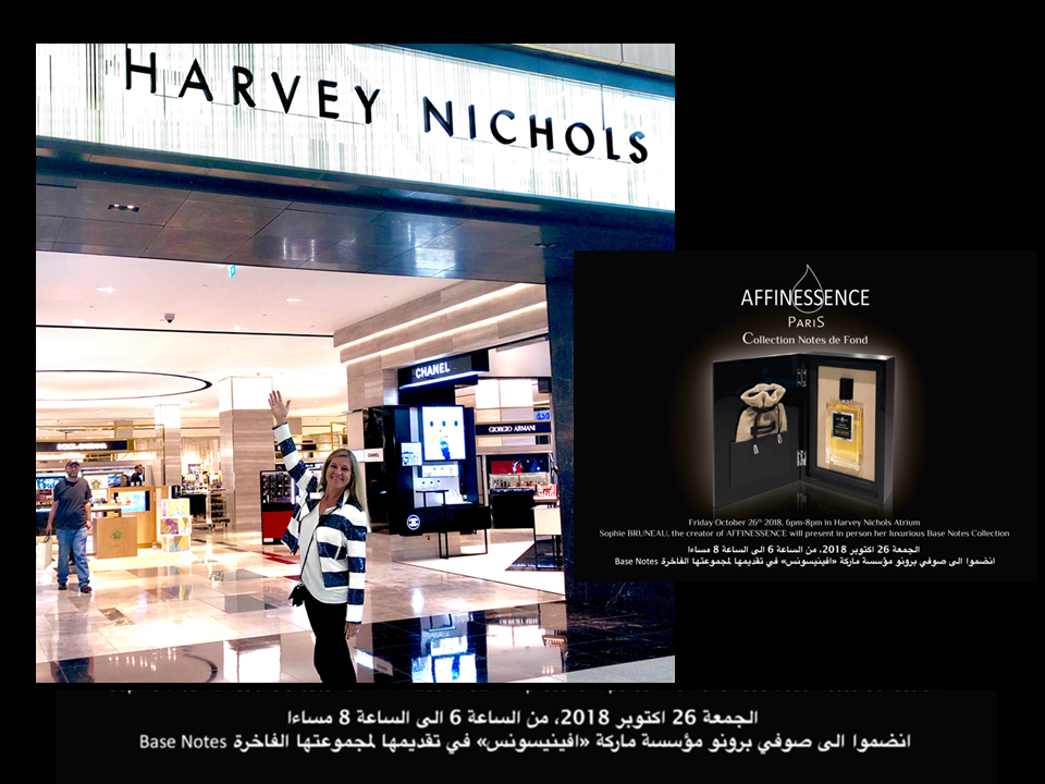 26 OCT 2018 VISIT HARVEY NICHOLS DOHA QATAR AFFINESSENCE 