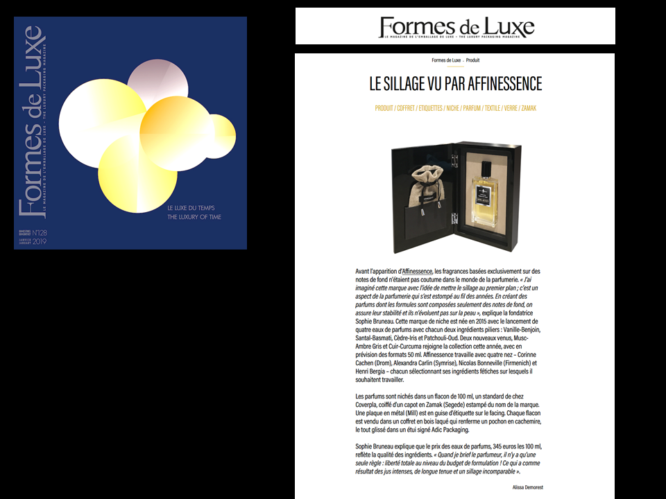 FORMES DE LUXE AFFINESSENCE 