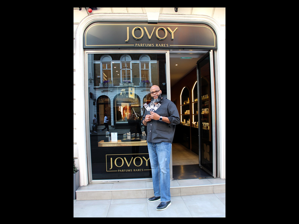 JOVOY Mayfair event 20/04/19 AFFINESSENCE Window Mr Cologne