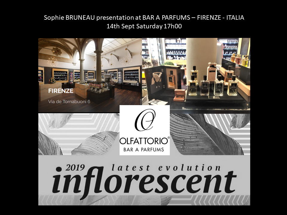 PRESENTATION AT BAR A PARFUMS SOPHIE BRUNEAU AFFINESSENCE FLORENCE