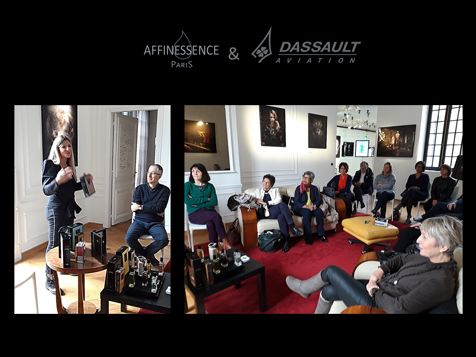 Des passionnés de Parfums de chez Dassault en visite chez AFFINESSENCE ! 