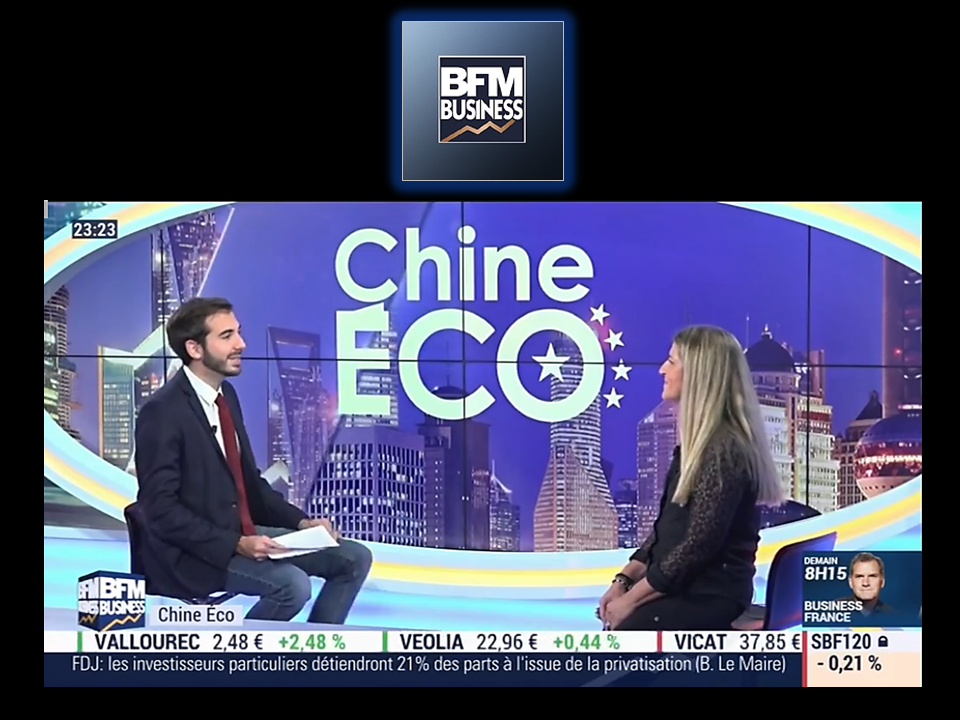 TV BFM BUSINESS chine eco interview Sophie BRUNEAU AFFINESSENCE