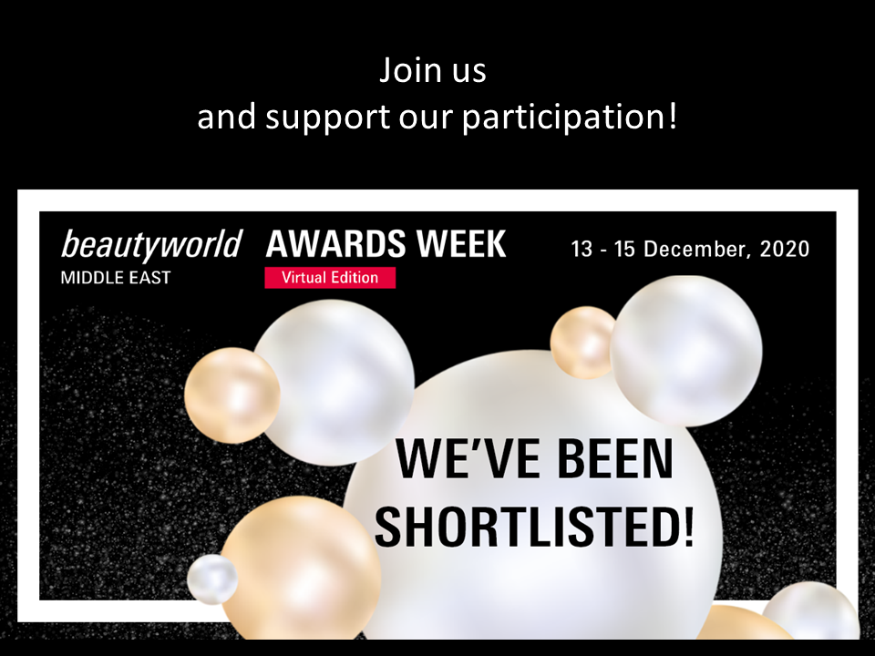 BeautyWorld Middle East AWARDS WEEK with AFFINESSENCE FINALIST on 14th December